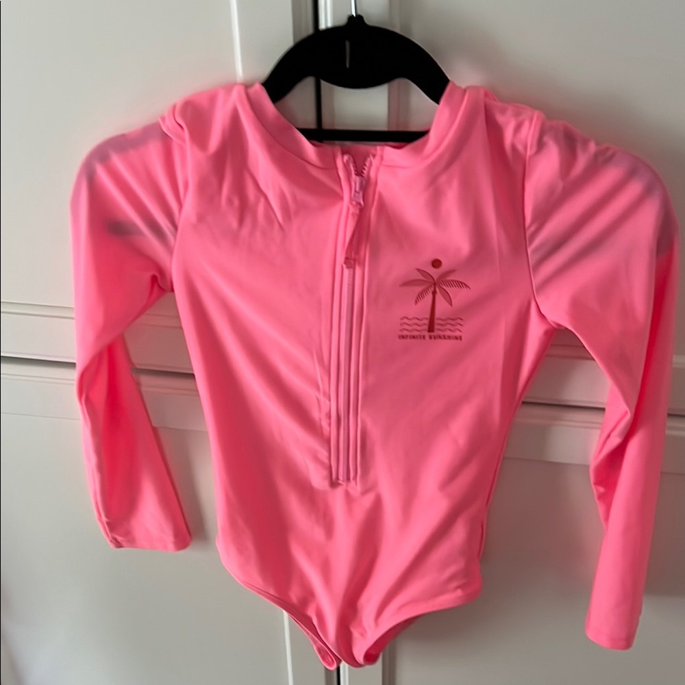 GAP Pink Rashguard Swimwear Full Coverage